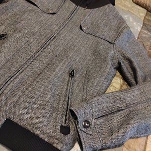 Herringbone Jacket - Blk/Wht - Men's L - Great Condition!